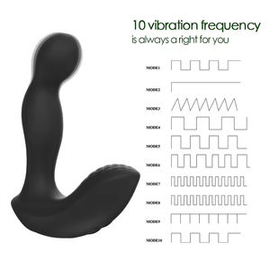 Juguetes sexuales para adultos Y Love, masajeador de próstata para hombre y mujer, control inalámbrico, 10 frecuencias, resistente al agua IPX65, tapón anal recargable por USB - Product Image 6