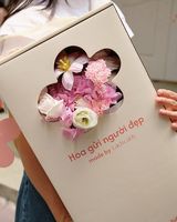 Boîtes fines personnalisées imprimées en couleur, emballage floral créatif, cadeau de mariage pour fleuriste, faveurs de fête, boîte à fleurs portable pour la fête des mères