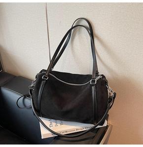 Bolsos de diseñador de gran capacidad con cubierta estilo vintage, de color sólido, material PU, ligeros y lujosos, bolsos cruzados para mujer. - Product Image 2