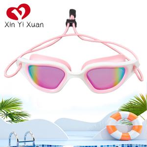 Gafas de Natación de Silicona Transparente Multicolor, Ligeras, Antivaho, Impermeables, para Competición, Color Personalizado para Hombre - Product Image 4