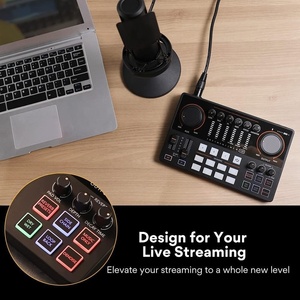 Professional Condenser <b>Record</b> Studio Microphone With Audio Sound Card and Mixer Headphone Podcast Equipment Bundles - Product Image 4