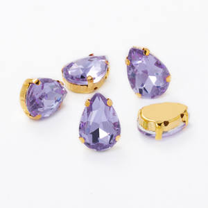 Griffe larme cristal pierre <span class=keywords><strong>Strass</strong></span> diamant verre goutte forme coudre sur <span class=keywords><strong>strass</strong></span> avec griffe pour bricolage maquillage robe de mariée - Product Image 6