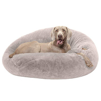 Offre Spéciale populaire beignet chien lit luxe et doux lit pour animaux de compagnie pour petits chiens et chats lits pour chiens en gros