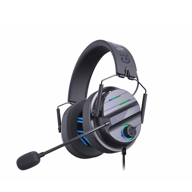 Cool Design Surround Sound Pro Gaming Headset Wired Pilot Gamer S6 Noise Cancelling Mic RGB Light Sports IPX4 Waterproof