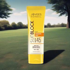 自然で優しいJoveesハーバルサンブロック<span class=keywords><strong>Spf</strong></span> 45 100 Ml革新的な統合式 - Product Image 5