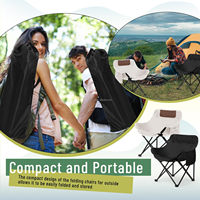 Chaise de pêche pliable en acier au carbone OEM, idéale pour le camping et les loisirs en extérieur, chaise lune de plage, chaise paresseuse – Expédition directe du fabricant