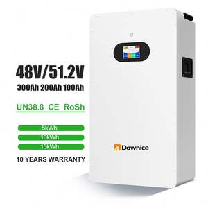 48V 200Ah 10kWh 300Ah 15kWh 100Ah 5kWh Batería de iones de litio ESS Diseño de pared Sistema de almacenamiento de energía solar para el hogar - Product Image 1