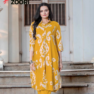 Ensemble haut et pantalon à imprimé rayonne de qualité supérieure pour un usage quotidien et décontracté Collection indienne et pakistanaise Robes élégantes - Product Image 1