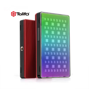 TOLIFO taşınabilir Panel RGB <span class=keywords><strong>led</strong></span> 0n-<span class=keywords><strong>Camera</strong></span> fotoğraf fotoğrafçılık cep boyutu HF-96RGB dahili 4000mAh <span class=keywords><strong>3</strong></span>.7V Mini <span class=keywords><strong>LED</strong></span> Video işığı - Product Image 1