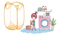 Panier à linge en filet de style rock, durable, pour la vente en gros transfrontalière aux fabricants, sac anti-poussière, taille et couleur personnalisables pour les vêtements sales