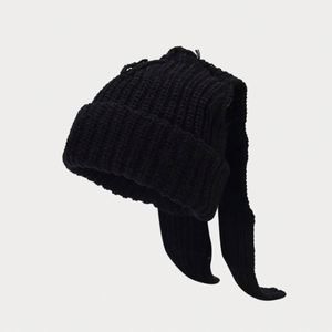 Nuevo Gorro de Invierno 2024 con Orejas de Conejo, Gorro de Punto Acrílico para Mujer, Moda Urbana, Cálido para Exteriores, con Orejas Largas - Product Image 2