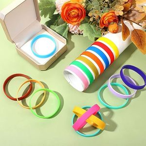 Pulsera Lisa sin Texto para Adultos, Hombres y Mujeres, para Actividades de Formación de Equipos, Color Sólido, Promocional - Product Image 4