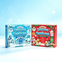 Calendrier de l'Avent Mystère de Noël : Boîte Surprise de Jouets Squishy Mini Sensoriels Anti-Stress en Forme de Dumpling – Cadeau