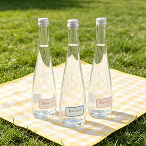 Botella de <span class=keywords><strong>Agua</strong></span> de Vidrio Esmerilado de Grado Alimenticio de Lujo de 500 ml con Grabado, para <span class=keywords><strong>Agua</strong></span> <span class=keywords><strong>Mineral</strong></span>, <span class=keywords><strong>Agua</strong></span> Gaseosa, Jugos de Frutas y Bebidas - Product Image 6