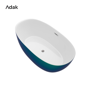 <span class=keywords><strong>Baignoire</strong></span> ovale autoportante en <span class=keywords><strong>acrylique</strong></span> écologique, fonction de trempage, résistante aux taches, finition sans joint, garantie 5 ans, intérieur - Product Image 6