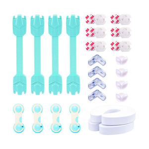 Set di Sicurezza per <span class=keywords><strong>Bambini</strong></span> da 30 Pezzi, Kit Multifunzionale di Chiusure di Sicurezza, <span class=keywords><strong>Protezione</strong></span> per <span class=keywords><strong>Bambini</strong></span> per l'Uso di Cassetti - Product Image 1