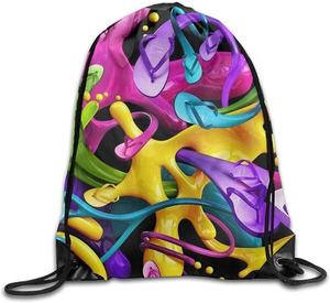 Sacs à cordon en polyester personnalisés à fermeture éclair Sac à cordon en polyester à prix abordables - Product Image 2