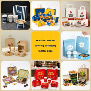 Emballage personnalisé de haute qualité pour sandwichs, hamburgers, pâtisseries, desserts, beignets, boîte à emporter en papier kraft - Product Image 4
