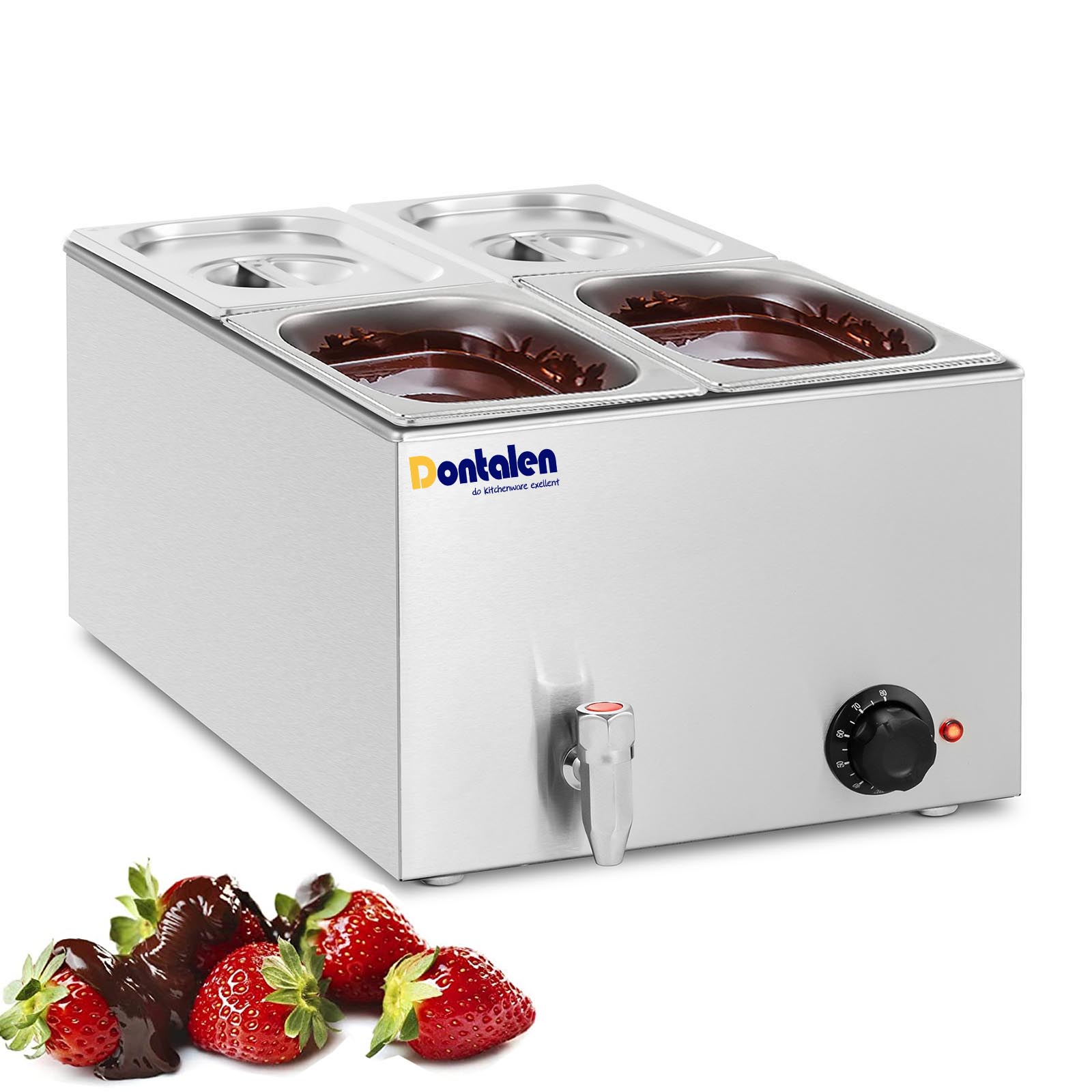 Best Verkopende Industriële Comercial Snelle Hot Chocolade Smelter Pot Meerdere Chocolade Warmer Voor Snoep Maken