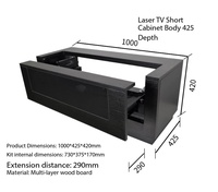 Armoire électrique rétractable pour téléviseur laser avec fonction de mémoire Pan-Tilt à focale ultra-courte et kit de matériel personnalisable