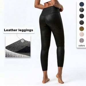 Nuovi Leggings ad Alta Elasticità per <span class=keywords><strong>Donna</strong></span>, Pantaloni da Fitness e Yoga in <span class=keywords><strong>Ecopelle</strong></span> - Product Image 2