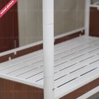 Junqi Vente en gros Dortoir scolaire Cadre de lit en métal avec échelle Mobilier de maison Chambre à coucher Adulte Lit superposé en métal Taille pour étudiant