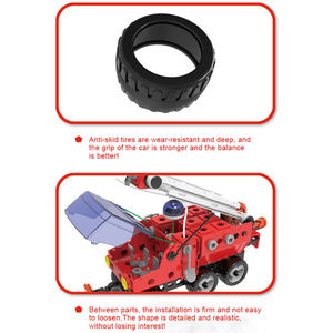 Ensemble de construction de camion de pompiers 7-en-1 DIY de 59 pièces pour l'apprentissage STEM et la créativité des enfants, jouet pour développer les capacités pratiques - Product Image 4