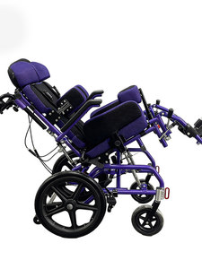 <span class=keywords><strong>Fauteuil</strong></span> <span class=keywords><strong>roulant</strong></span> pour enfants multifonctionnel en alliage d'aluminium à <span class=keywords><strong>dossier</strong></span> haut <span class=keywords><strong>inclinable</strong></span> confortable pour enfants atteints de paralysie cérébrale SMA - Product Image 3
