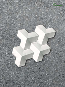 Briques de ciment 3D virales en forme de cube, légères, artistiques, géométriques, faites à la main, pour cloisons intérieures et extérieures - Product Image 5