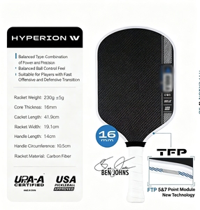 Vợt cầu lông Pickleball BEN JOHNS Pro IV 2025, chất liệu sợi carbon Toray T700, lõi GEN4 ép nhiệt, mút TFP 16mm, đạt chuẩn USAPA - Product Image 5