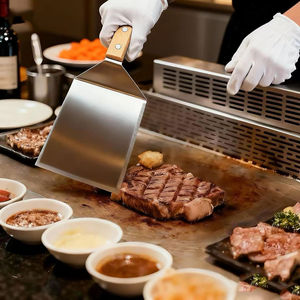 Prensa para <span class=keywords><strong>Hamburguesas</strong></span> Smash <span class=keywords><strong>de</strong></span> Acero Inoxidable 304 con Logotipo Personalizado y Espátula Ancha, Juego <span class=keywords><strong>de</strong></span> Prensas para <span class=keywords><strong>Hamburguesas</strong></span> Smash, Perfecto para Cocinar y Asar a la Parrilla - Product Image 4