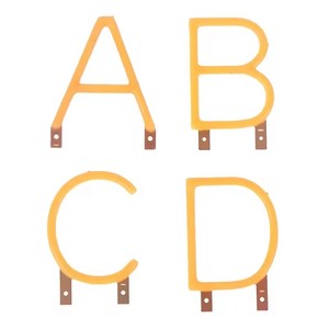 หลอดไฟ LED COB รูปตัวอักษรภาษาอังกฤษ DC3V หลากสี ขาว แดง เขียว น้ำเงิน ไดโอด ขั้ว <span class=keywords><strong>B22</strong></span> สำหรับตกแต่งงานปาร์ตี้ อุปกรณ์ DIY - Product Image 2