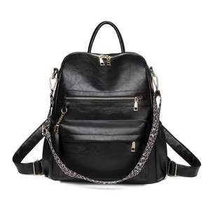 Bolsa de viaje grande y ligera de cuero personalizada, mochila impermeable a la moda para mujer, mochilas personalizables para mujer - Product Image 5