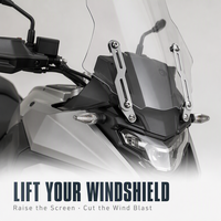 Nouveau support de réglage de hauteur réglable en alliage d'aluminium pour pare-brise de moto, pour remplacement/réparation Chine