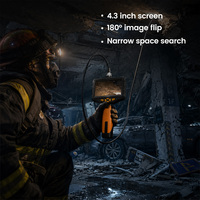 Détecteur de vie flexible et étanche pour garage souterrain, sonde de 5 m, écran LCD HD, recherche de victimes