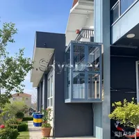 Ascenseur de villa sur mesure sans fosse pour duplex et grenier, plateforme élévatrice domestique intérieure/extérieure certifiée CE