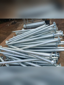 Anclajes de Acero Personalizados para Suelo, Anclaje en Espiral Galvanizado en Caliente para Sistemas de Montaje Solar, Carga de Viento 60m/s, Carga de Nieve - Product Image 3