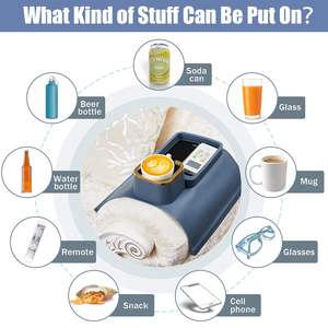 Sofá portavasos antideslizante <span class=keywords><strong>reclinable</strong></span> Mesa reposabrazos bandeja sofá brazo Mesa Anti derrame sofá bebida titular silicona sofá brazo bandeja - Product Image 2