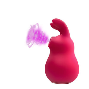 Giocattolo Sessuale per Adulti Vibratore Rabbit per Punto G Femminile con Funzione di Succhio Clitorideo Ricaricabile Vibratore per Clitoride e Capezzoli - Product Image 1