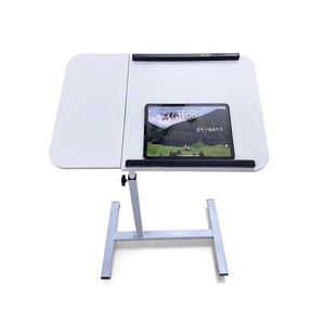 Table pliable pivotante pour ordinateur portable, réglable en hauteur, <span class=keywords><strong>bureau</strong></span> portable avec roulettes pour canapé, dortoir, salon - Product Image 3