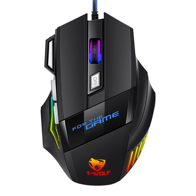Wired Ergonomic Mouse M1C Mechanical Wired Gaming Mouse 6Keys Gamer Mouse Backlit Glowing Gaming Mouse RGB Mouse