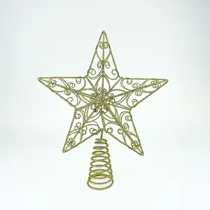 المعادن بريق عيد الميلاد نجمة لامعة لشجرة عيد الميلاد الشجرة الديكور لعيد الميلاد تزيين المنزل