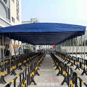 Carpa Retráctil Impermeable <span class=keywords><strong>con</strong></span> Ruedas, Gazebo <span class=keywords><strong>Plegable</strong></span> Resistente <span class=keywords><strong>con</strong></span> Marco Galvanizado para Eventos al Aire Libre - Product Image 3