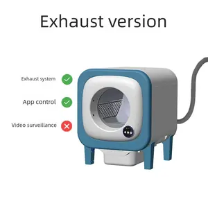 Litière Intelligente pour Chat avec Évacuation <span class=keywords><strong>et</strong></span> Désodorisation, Visionnement Visuel, Nettoyage Automatique, Facile à Nettoyer, Contrôle des Odeurs, Produits pour Animaux de Compagnie - Product Image 5