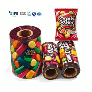 Rollo laminado de plástico flexible de grado alimenticio con papel de aluminio brillante impreso personalizado para embalaje de aperitivos - Product Image 4