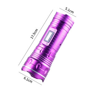 Linternas de pesca recargables de aleación de aluminio, luces nocturnas azules, súper calidad - Product Image 2