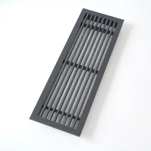 Vantone Hot Sale Hvac System Black Linear Air Grilles Linear Bar Grille for Ceiling or Side Wall