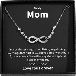 Collana per la <span class=keywords><strong>mia</strong></span> <span class=keywords><strong>mamma</strong></span>, regalo per la festa della <span class=keywords><strong>mamma</strong></span>, gioiello con cristalli, amore infinito, collana per la <span class=keywords><strong>mamma</strong></span> con messaggio. - Product Image 3