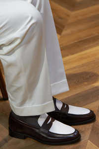 Hoge Kwaliteit Echte Koe Lederen Mannen Slip-On Jurk Schoenen Custom Logo Puntige Neus Formeel Kantoor & Bruiloft Flat Design - Product Image 3