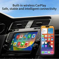 OEM ODM taşınabilir Mini USB otomatik yeniden kablosuz Carplay adaptörü kablolu kablosuz seçeneği için Apple iPhone araba Dongle oyna